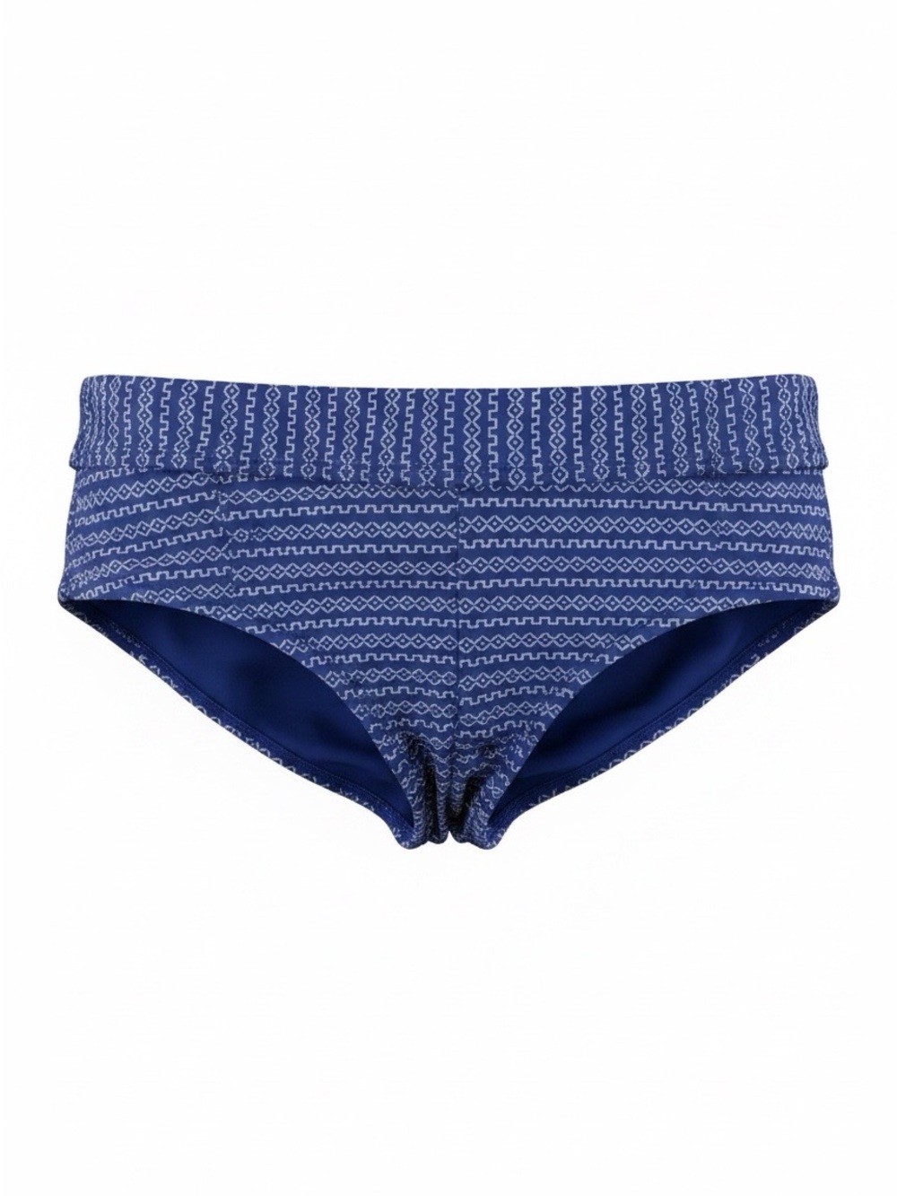 NWT!! Hot Water Blue Geo-Pattern Women  Bikini Bottom Size PS